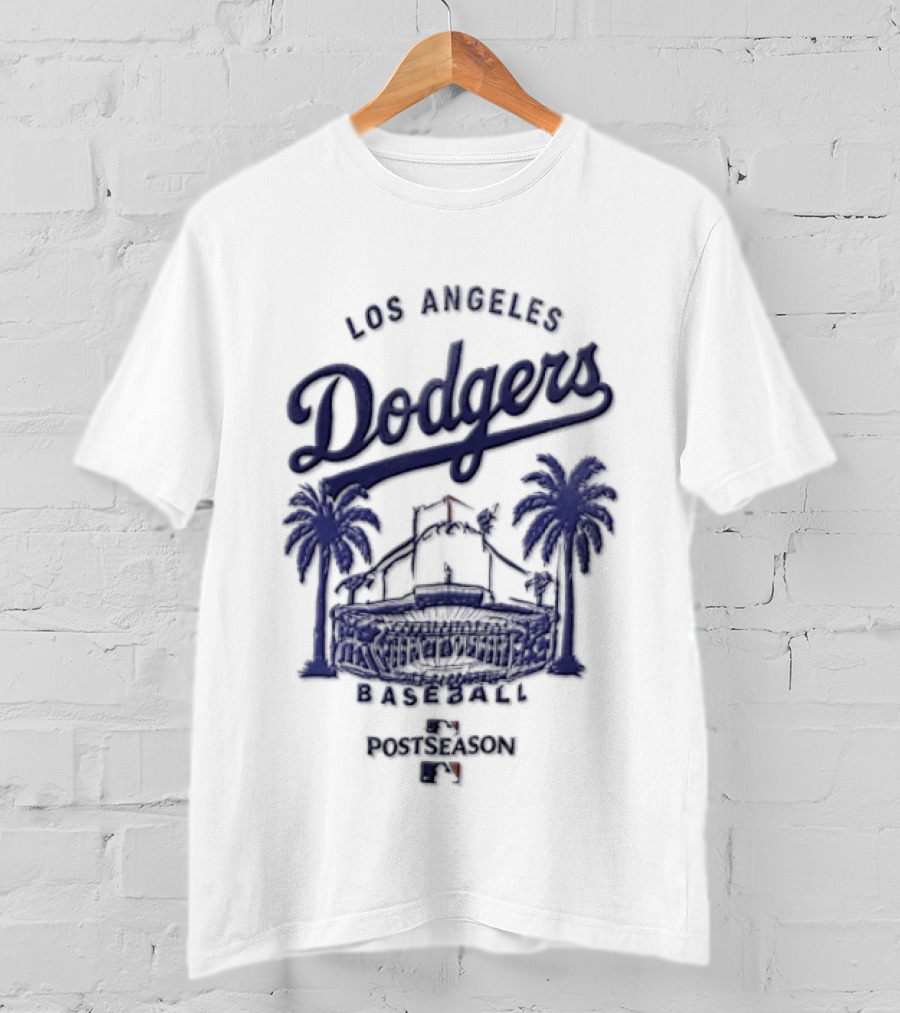Los Angeles Dodgers Stadium Palm Trees Baseball Summer Forever T-Shirt