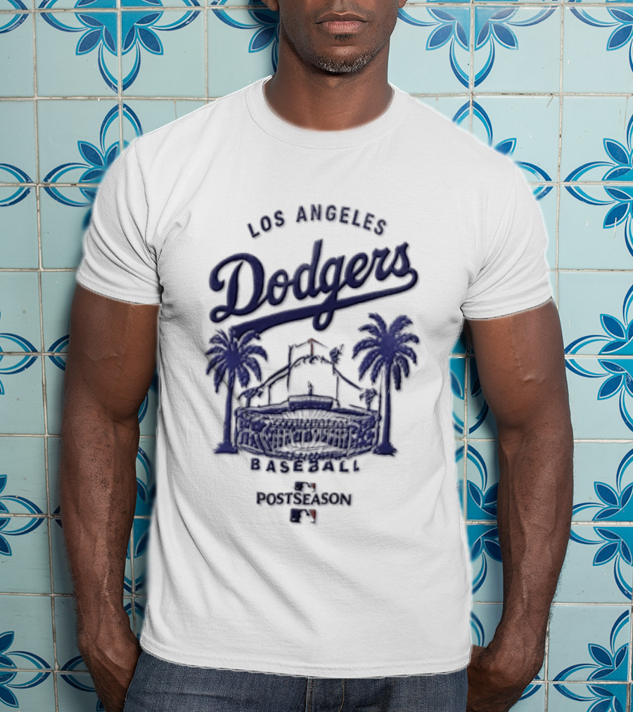 Los Angeles Dodgers Stadium Palm Trees Baseball Summer Forever T-Shirt