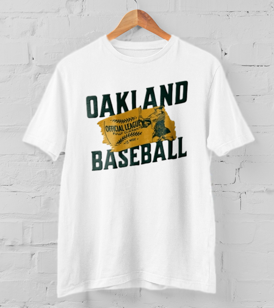 Oakland Baseball Official League Batter Swinging T-Shirt