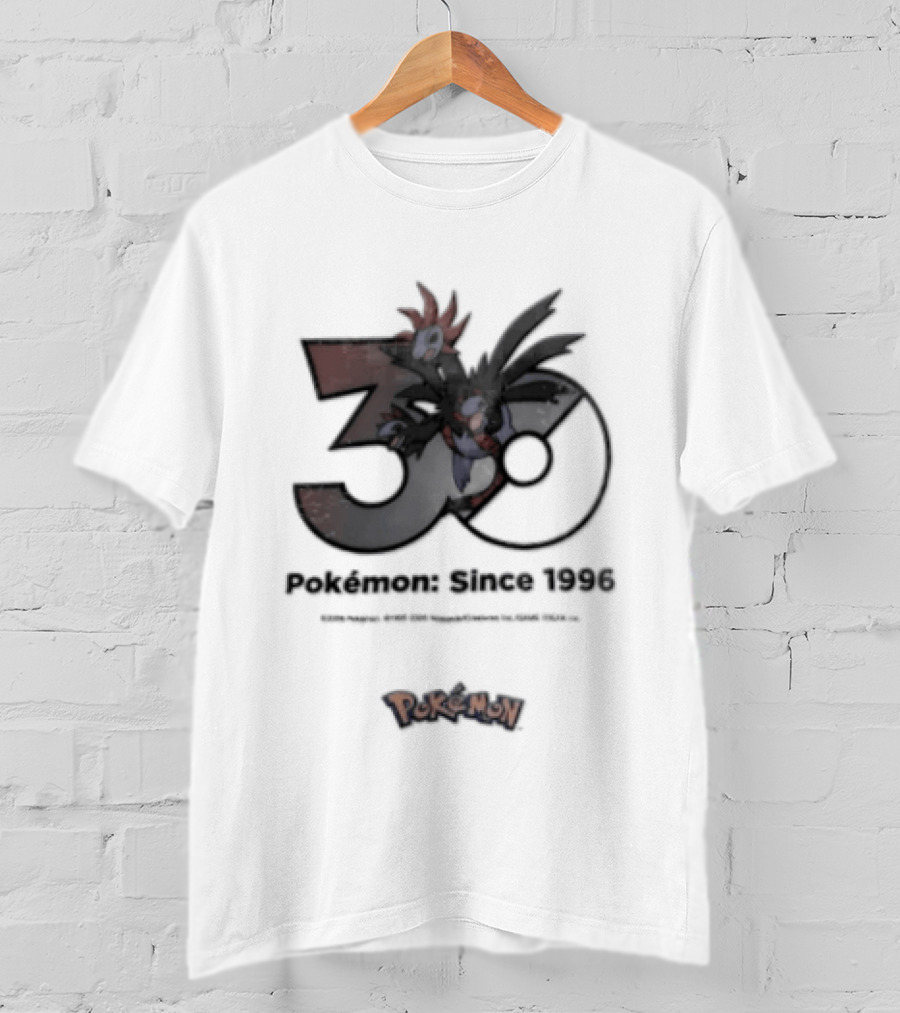 Pokemon Since 1996 Video Game 30th Anniversary Celebration T-Shirt