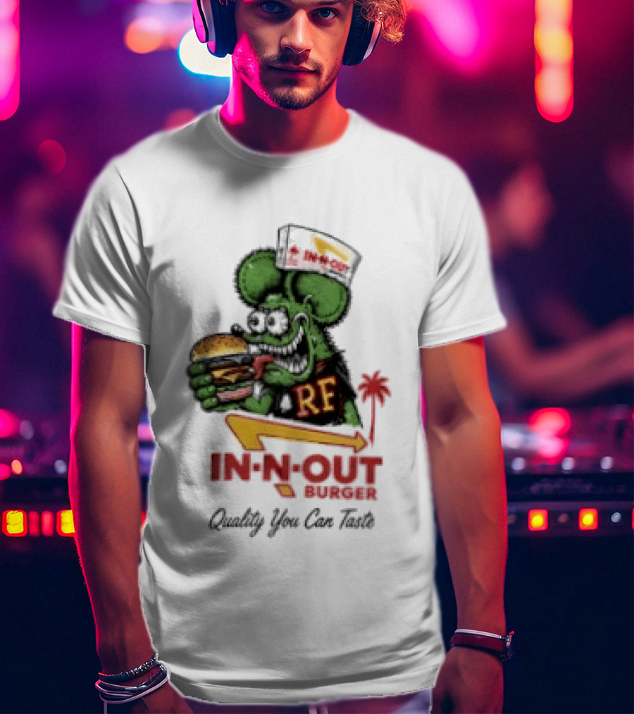 Rat Fink In N Out Burger Quality You Can Taste Collaboration T-Shirt