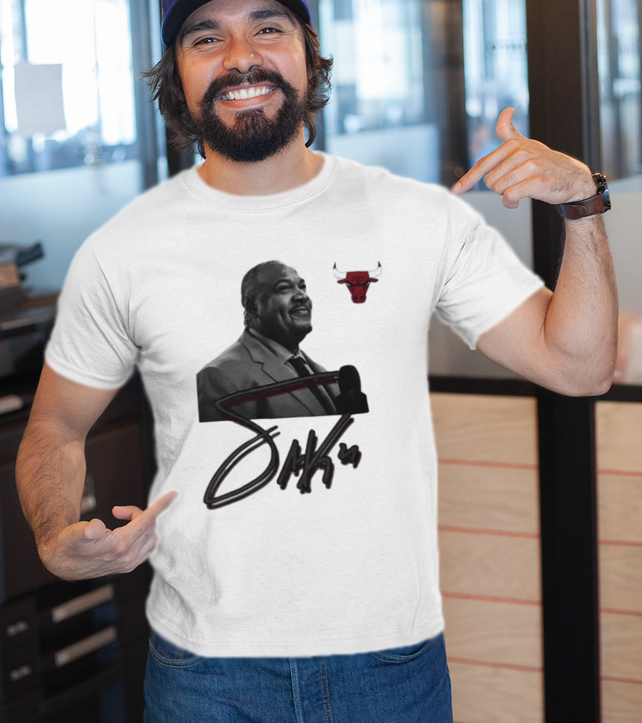 Stacey King Chicago Bulls Autograph T-Shirt