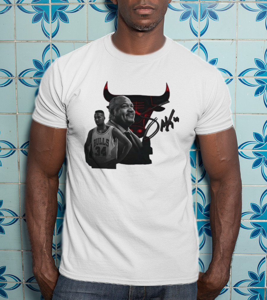 Stacey King Chicago Bulls Legend 34 Bulls T-Shirt