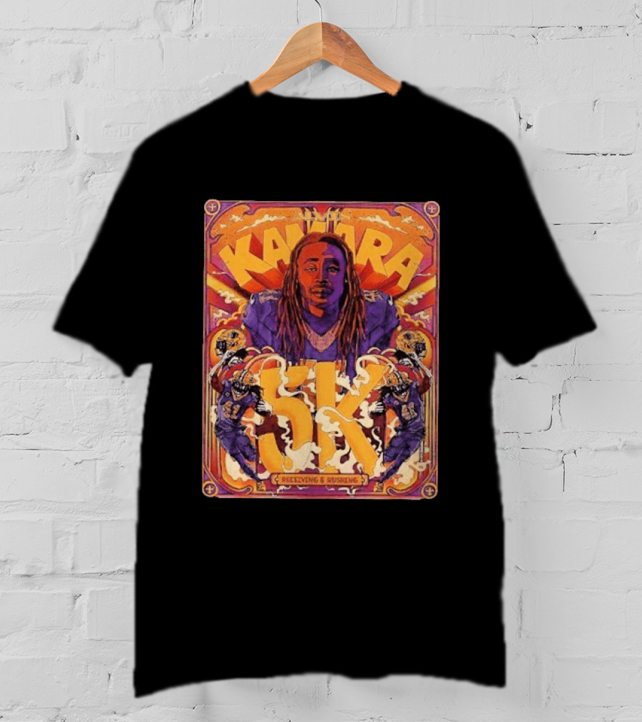 Kamara 5K Receiving & Rushing New Orleans Saints T-Shirt