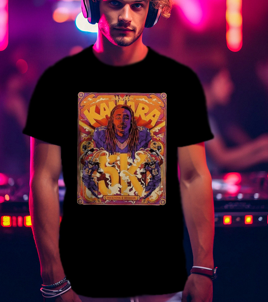 Kamara 5K Receiving & Rushing New Orleans Saints T-Shirt