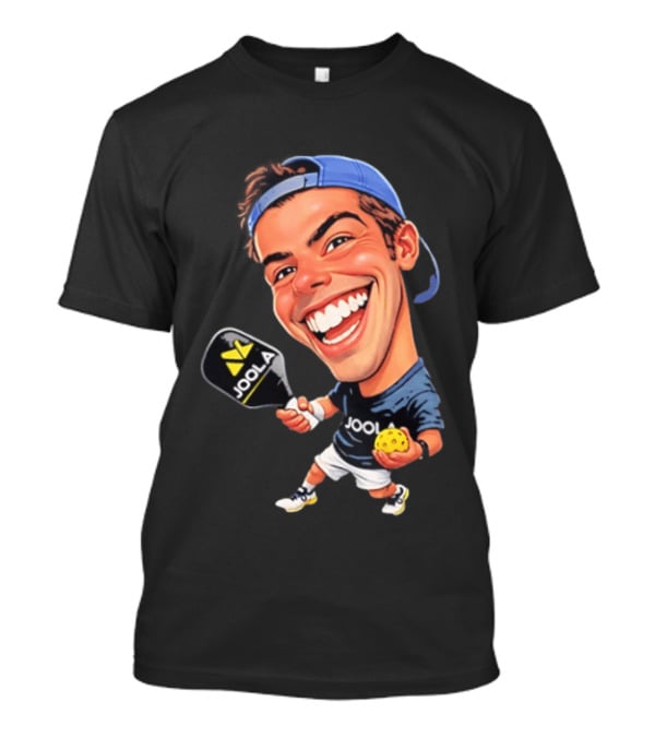 Ben Johns Pickleball Caricature Joola Paddle Cap T-Shirt