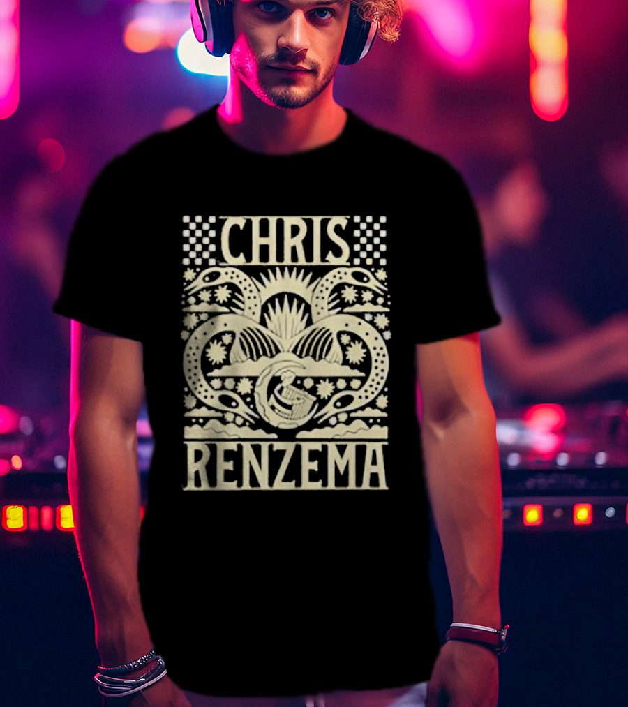 Chris Renzema Harp Floral Twin Serpents T-Shirt