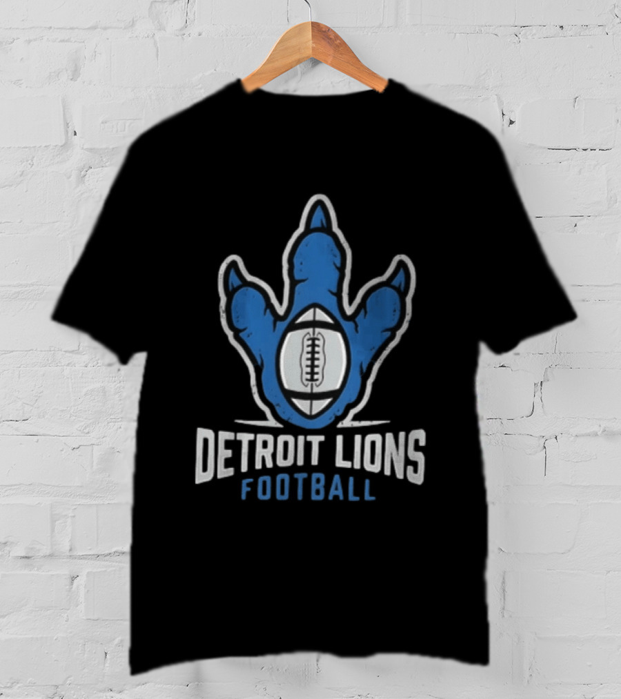 Detroit Lions Football Claw Print 1930 Jameson Williams Big Roars Sore Defense T-Shirt