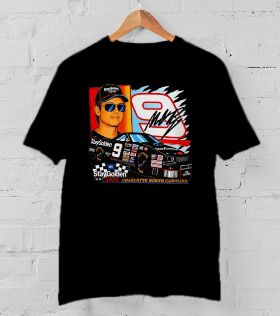 Matt Rife Stay Golden Racing Car Number 9 Charlotte North Carolina T-Shirt