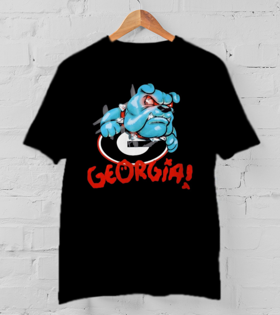 Georgia Bulldogs Spiked Bulldog Halloween UGA G T-Shirt