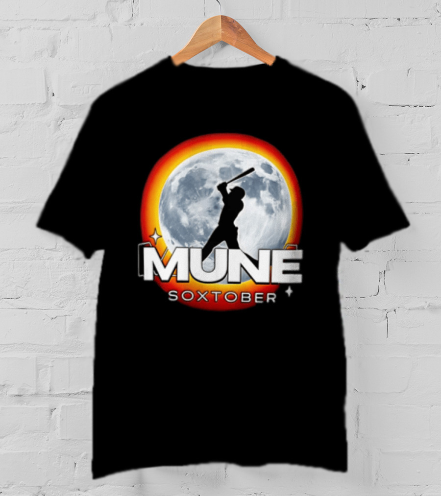 Mune Soxtober Chicago White Sox Moon Baseball T-Shirt