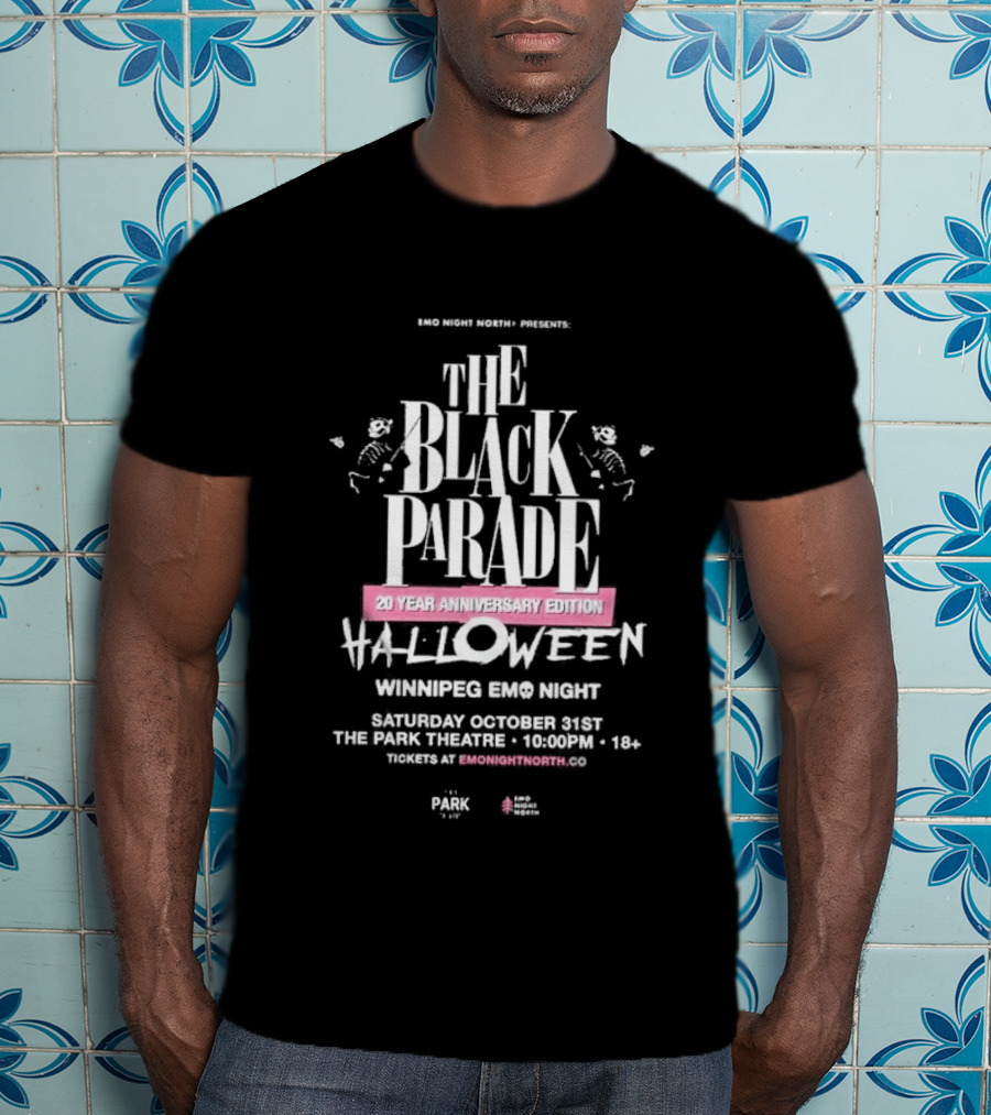 The Black Parade 20 Year Anniversary Edition Halloween The Park Theatre Oct 31st 2026 Vancouver EMO Night T-Shirt