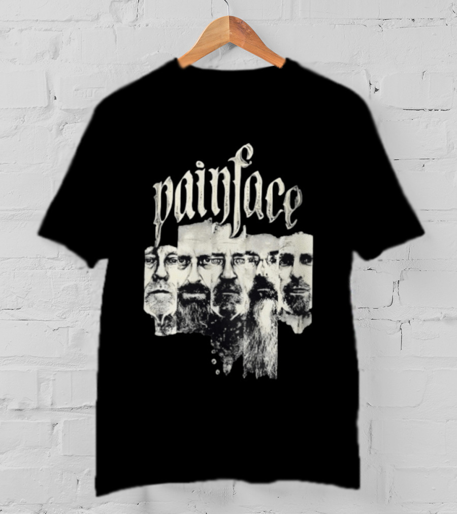 Painface Distorted Faces Collage T-Shirt