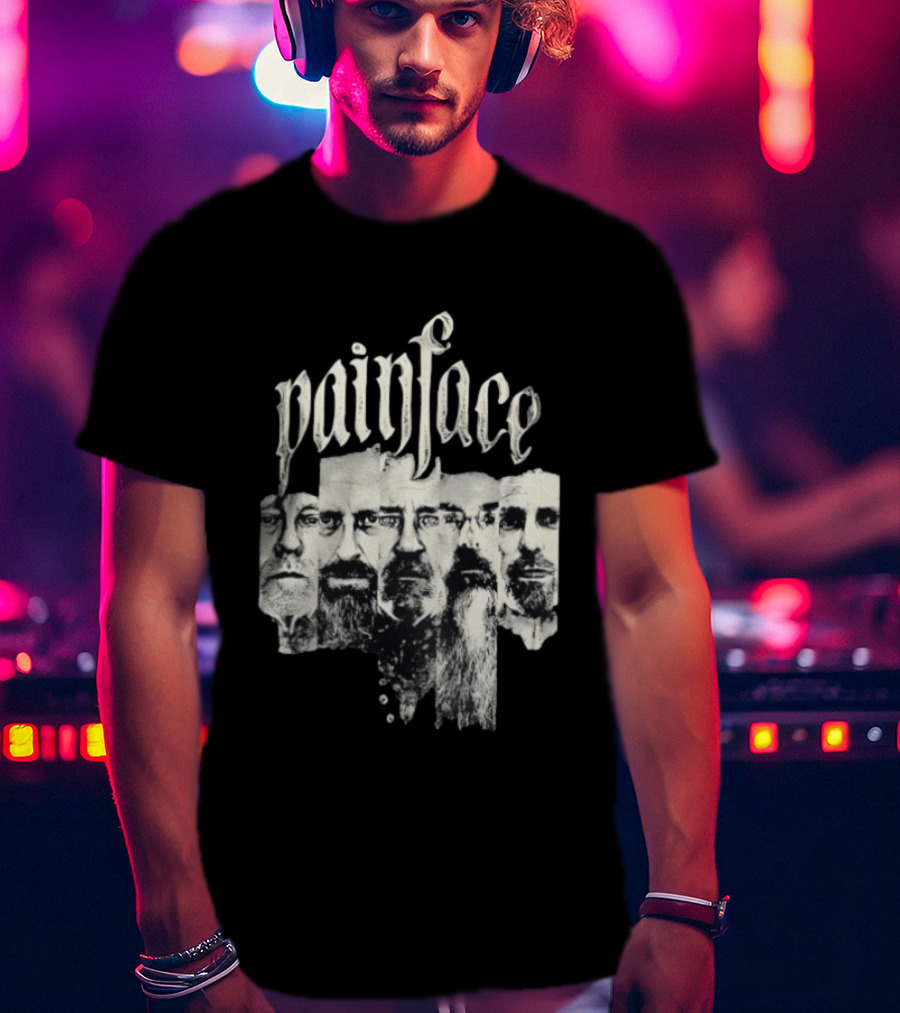 Painface Distorted Faces Collage T-Shirt