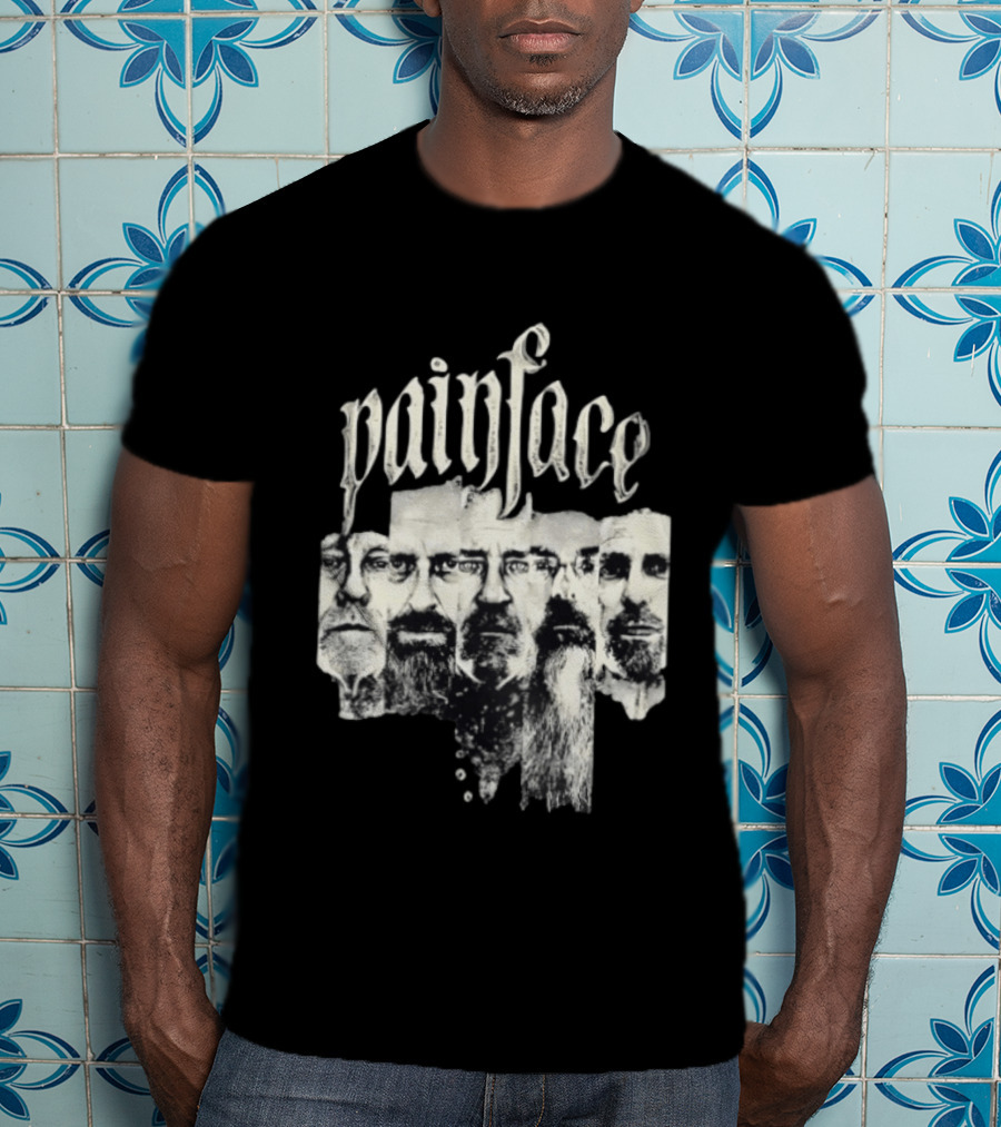 Painface Distorted Faces Collage T-Shirt