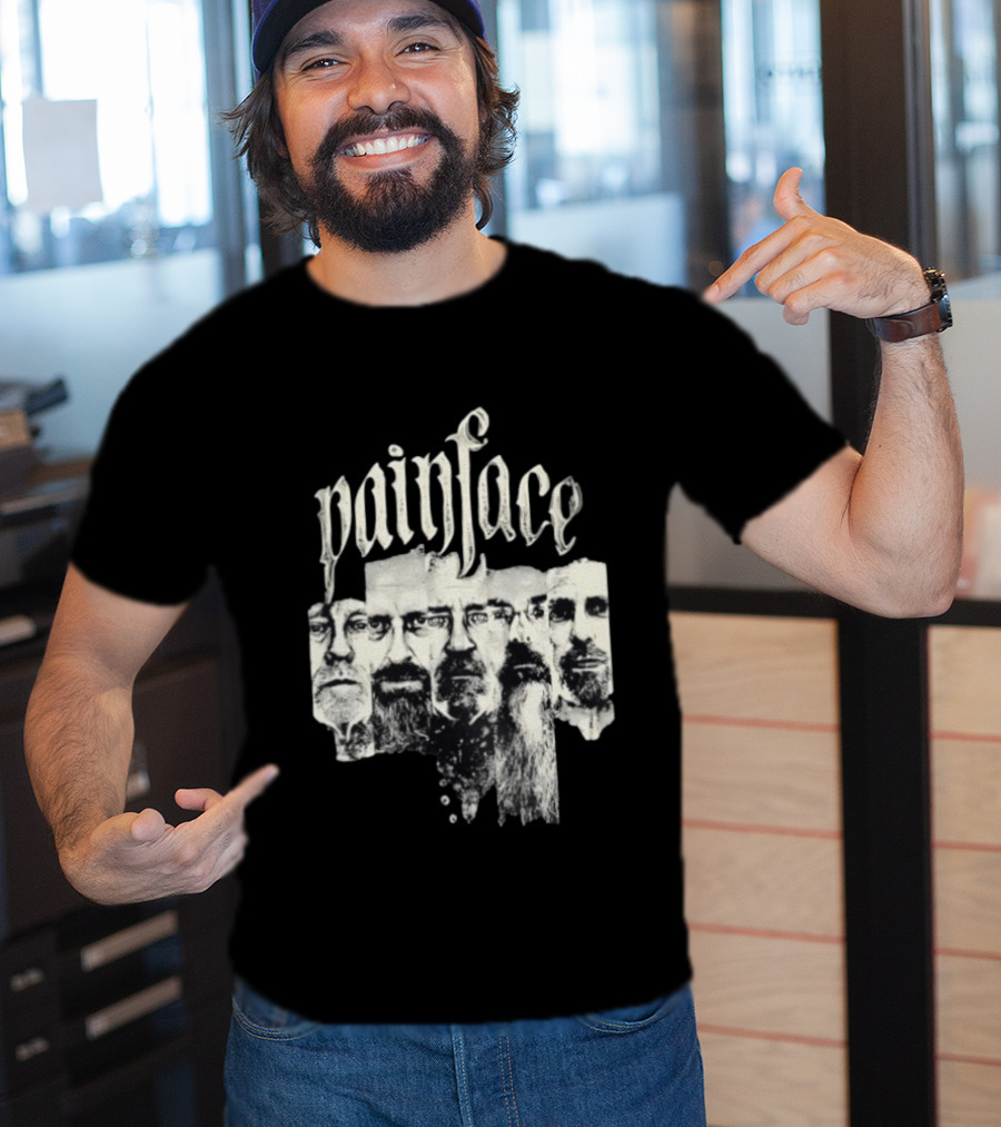 Painface Distorted Faces Collage T-Shirt