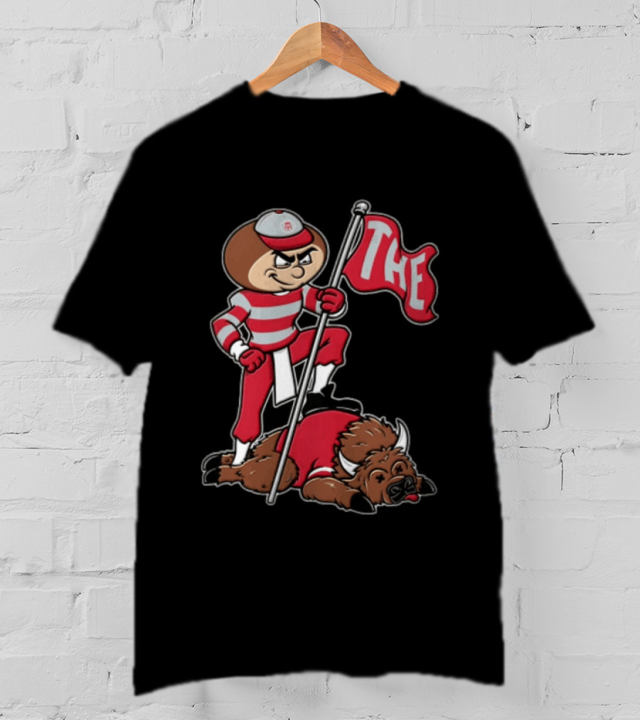 Ohio State Buckeyes Brutus Flag Rivalry T-Shirt