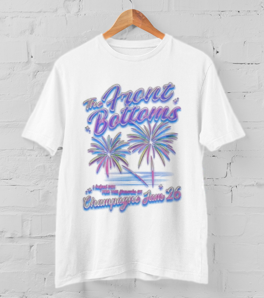 The Front Bottoms Champagne Jam 2026 Palm Trees Event T-Shirt