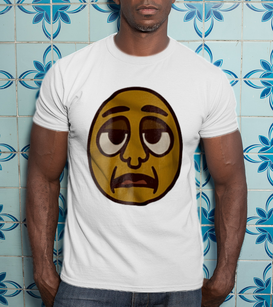 Tired Exhausted Emoji Face Meme Expression T-Shirt