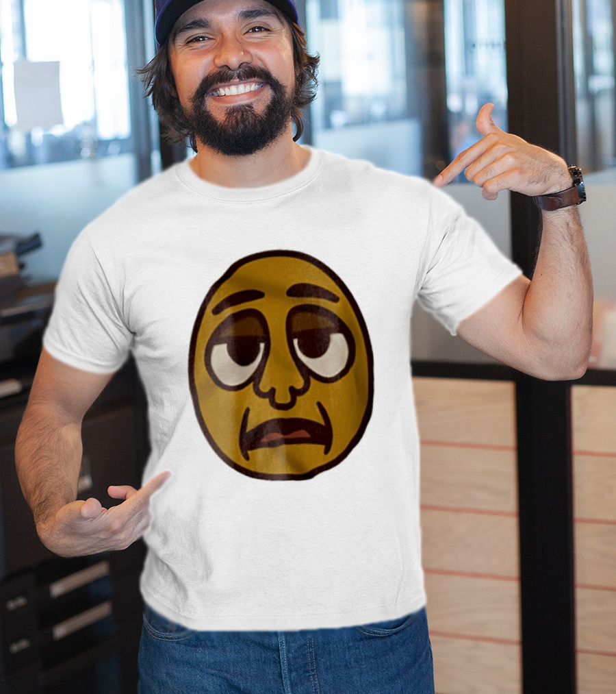 Tired Exhausted Emoji Face Meme Expression T-Shirt