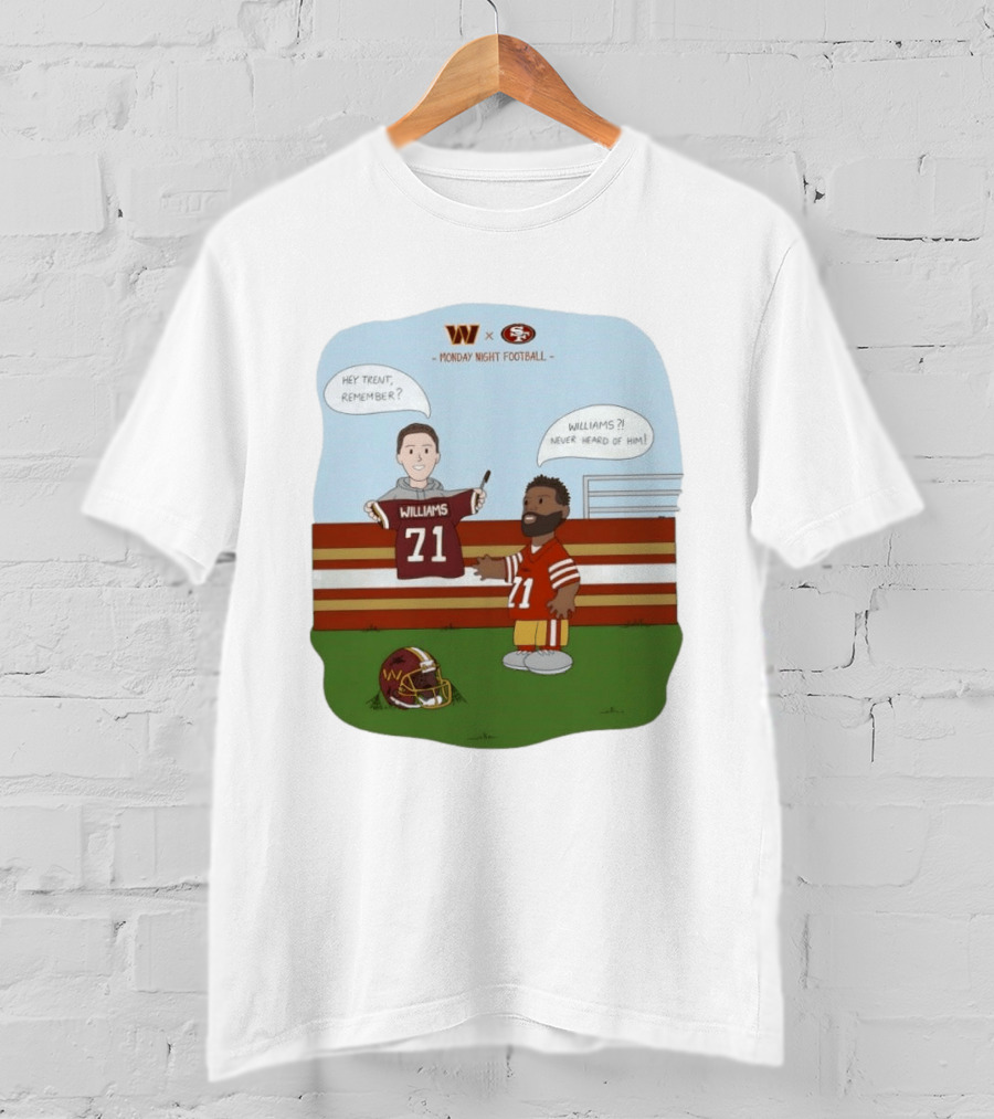 Monday Night Football Williams 71 Washington Vs 49ers T-Shirt