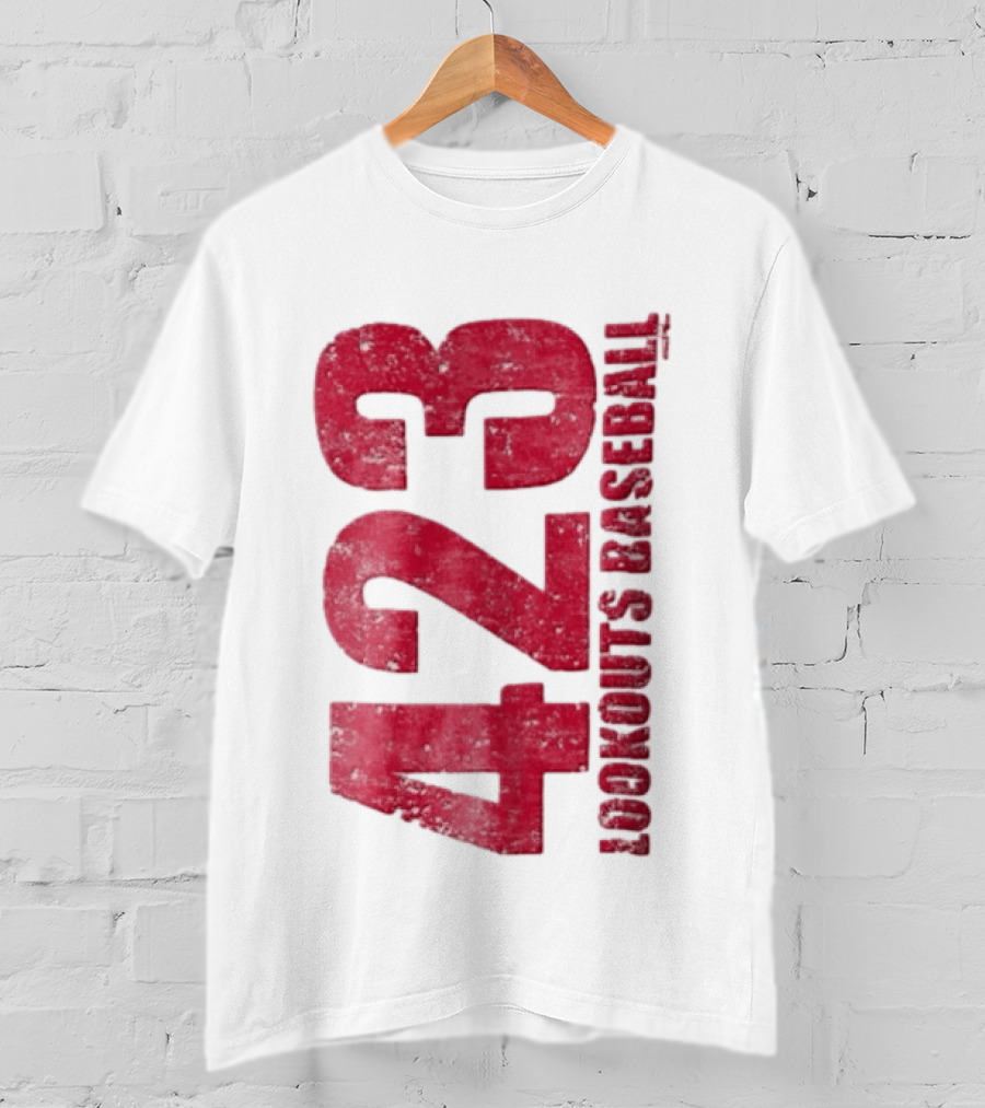 423 Lookouts Baseball Distressed Numbers Tennessee T-Shirt