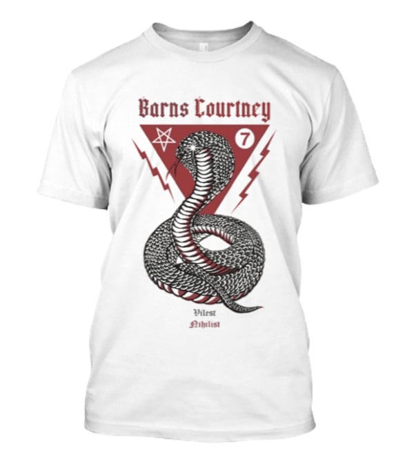 Barns Courtney Nihilist Cobra Snake Lightning Symbolic T-Shirt