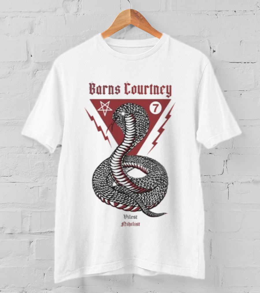 Barns Courtney Nihilist Cobra Snake Lightning Symbolic T-Shirt