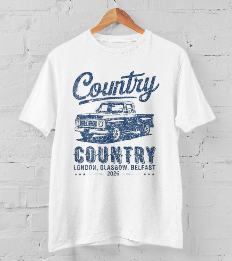 Country Pick Up London Glasgow Belfast 2023 T-Shirt
