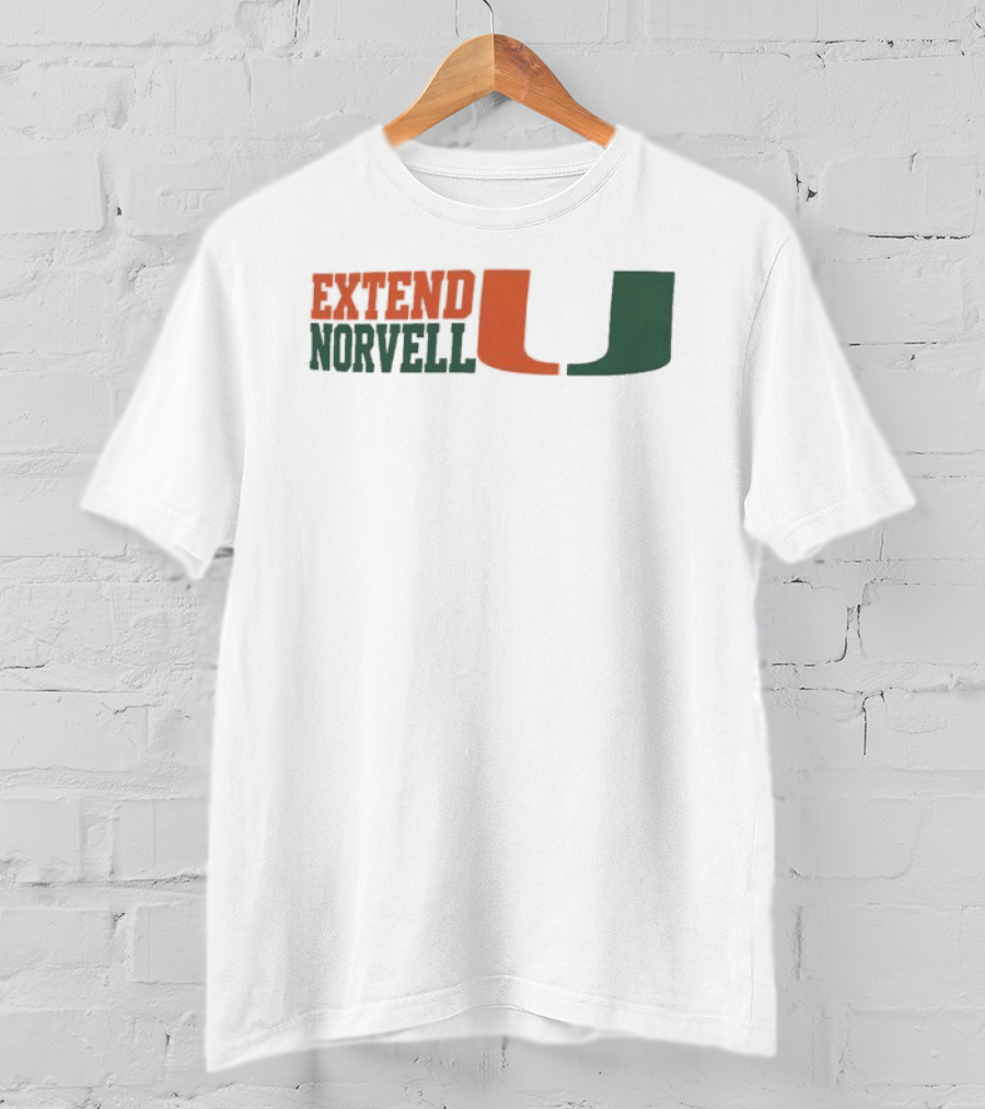 Extend Norvell Miami Hurricanes U T-Shirt