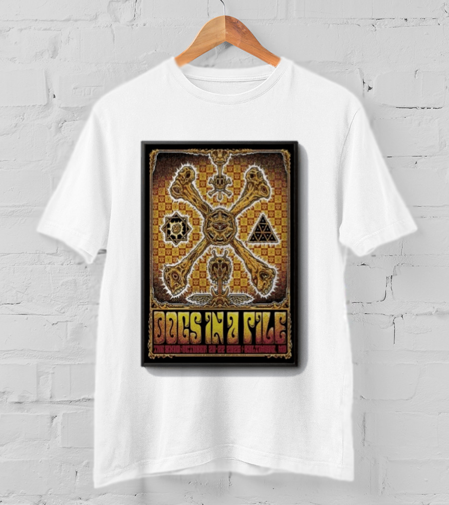 Dogs In A Pile Baltimore MD October 20 22 2026 Tour T-Shirt