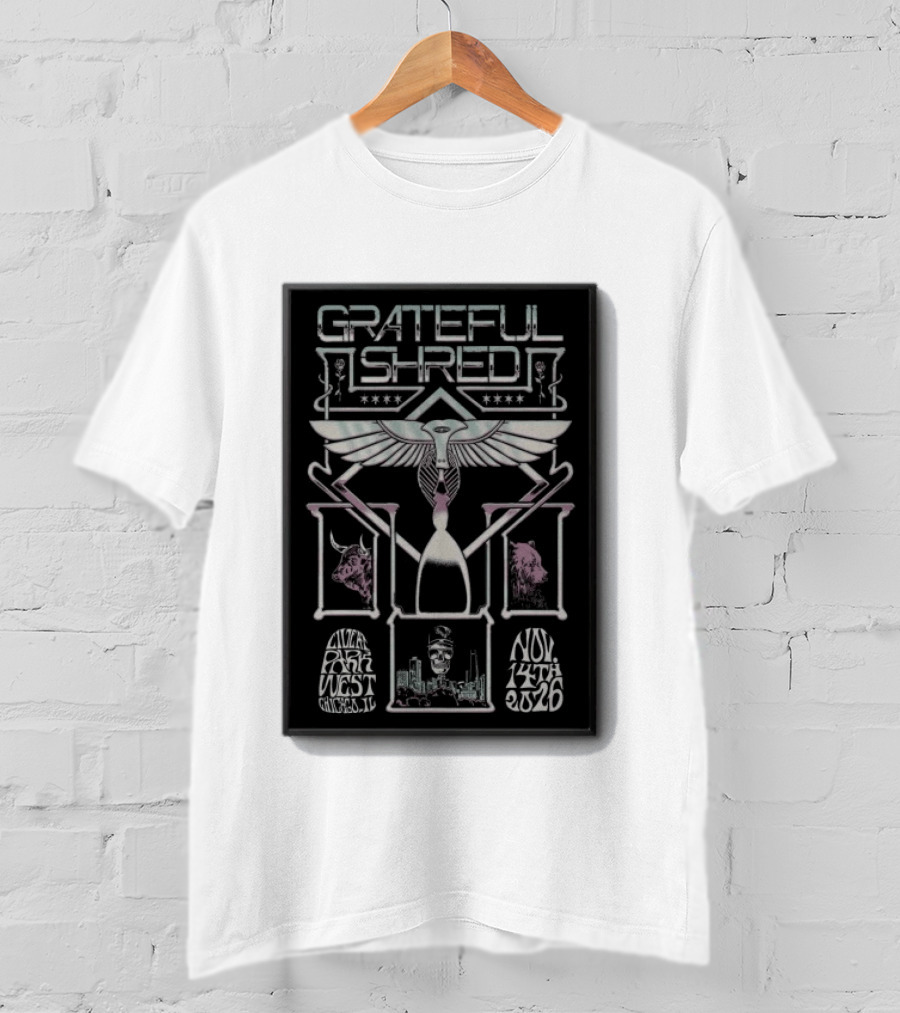Grateful Shred Live At Park West Chicago IL Nov 14 2026 Concert T-Shirt