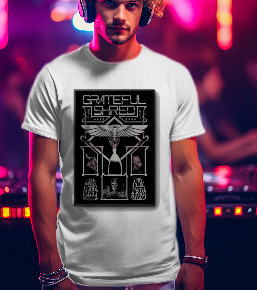 Grateful Shred Live At Park West Chicago IL Nov 14 2026 Concert T-Shirt