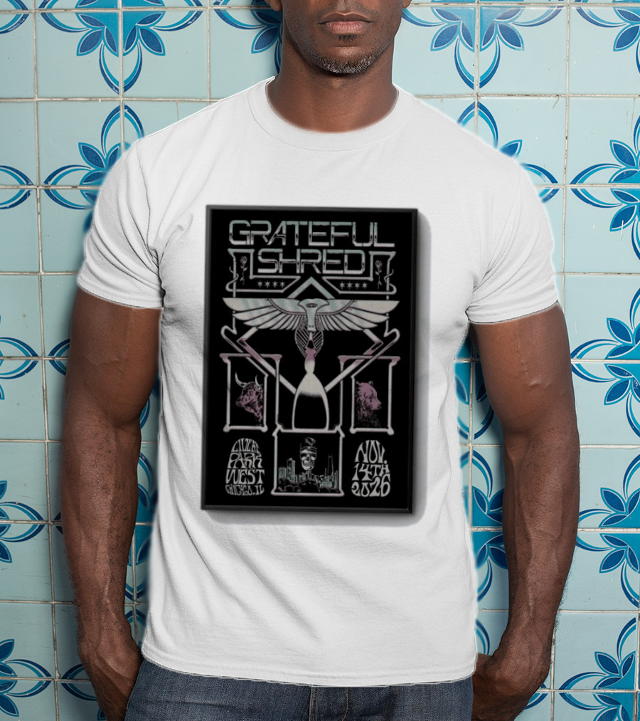 Grateful Shred Live At Park West Chicago IL Nov 14 2026 Concert T-Shirt