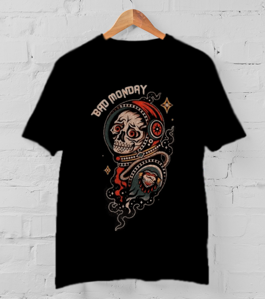 Bad Monday Spaceskull Lucky Neyen Heavy T-Shirt