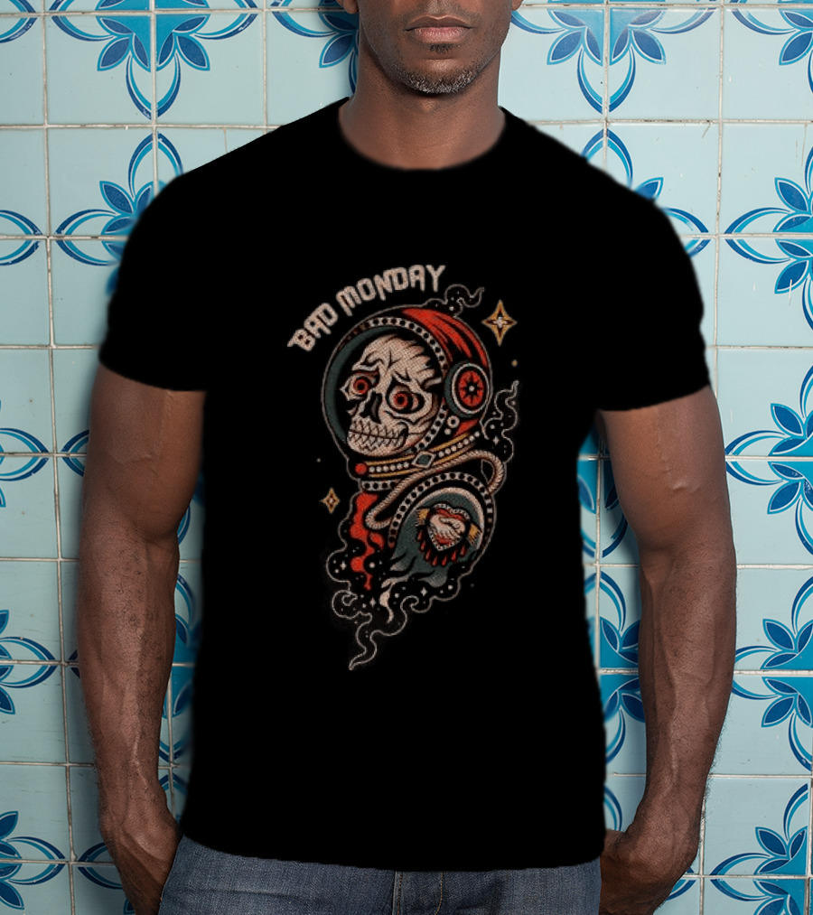 Bad Monday Spaceskull Lucky Neyen Heavy T-Shirt