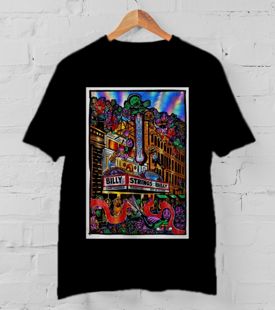 Billy Strings Tivoli Theatre Chattanooga Tennessee October 20 21 2026 Colorful Foil T-Shirt
