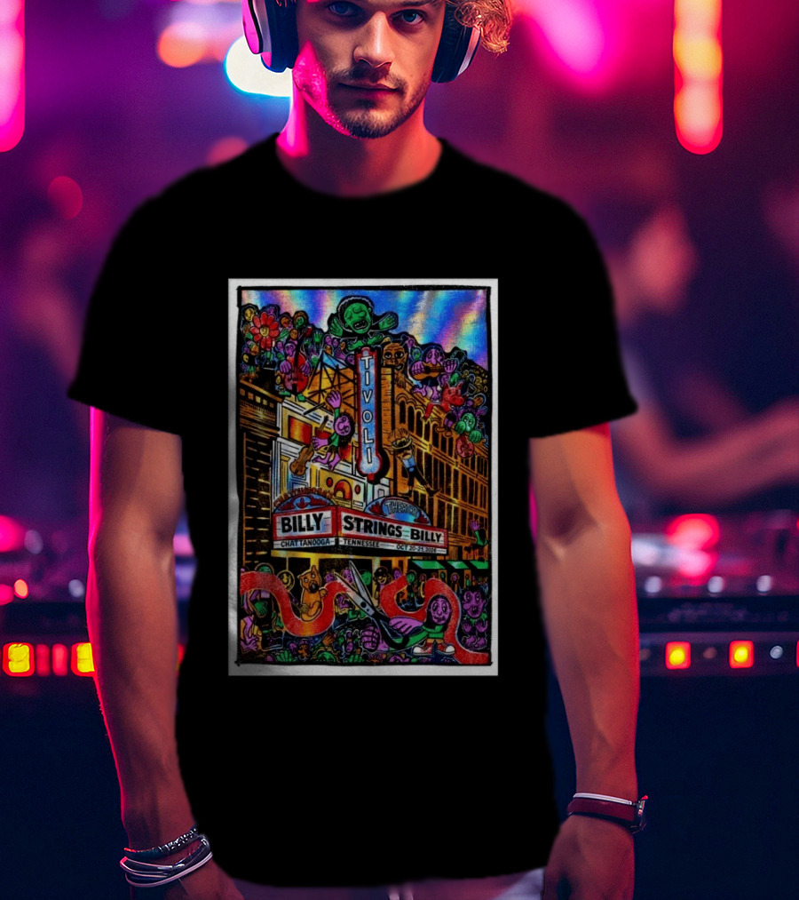 Billy Strings Tivoli Theatre Chattanooga Tennessee October 20 21 2026 Colorful Foil T-Shirt