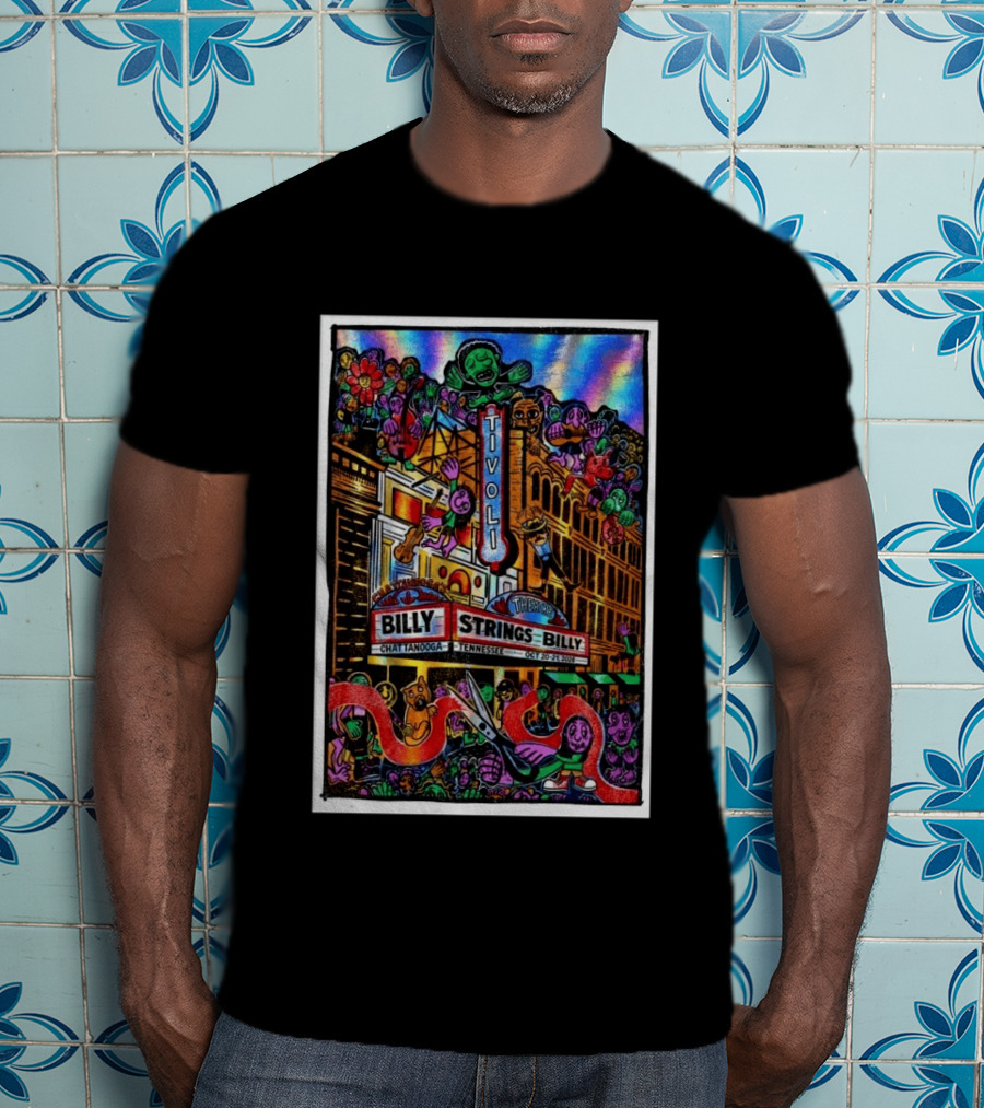 Billy Strings Tivoli Theatre Chattanooga Tennessee October 20 21 2026 Colorful Foil T-Shirt