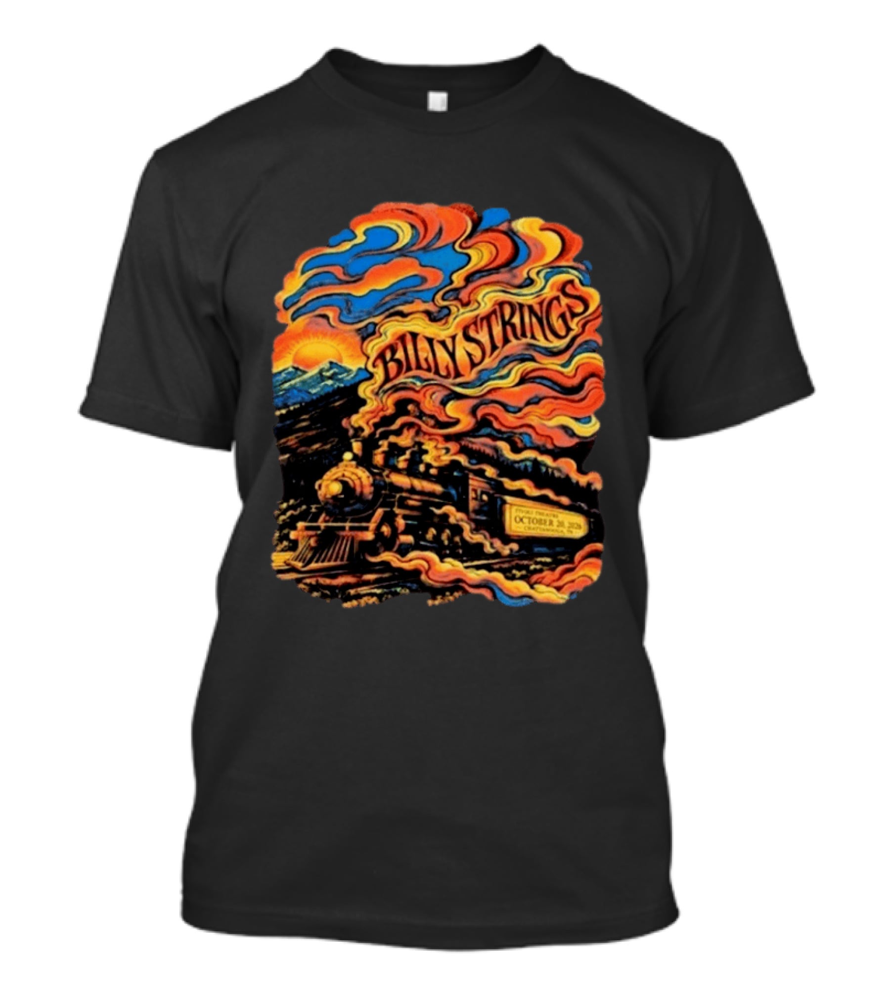 Billy Strings Tivoli Theatre Chattanooga Train Art October 20 2026 T-Shirt