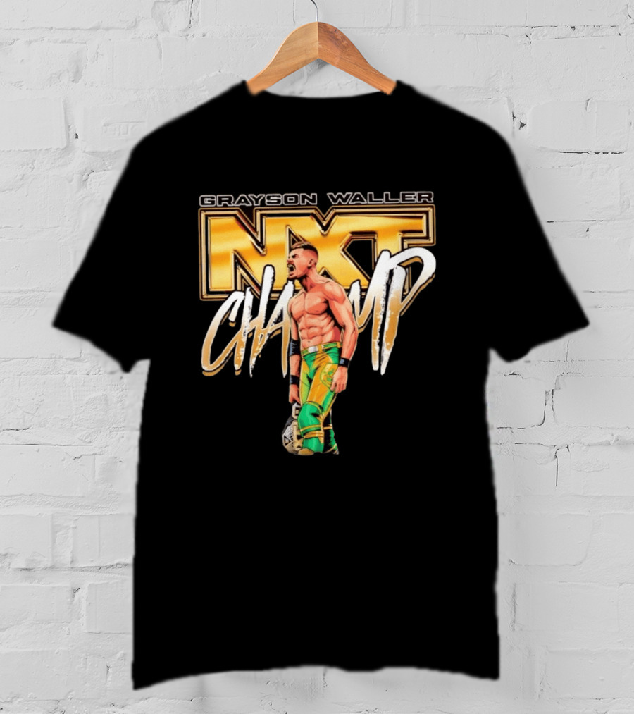Grayson Waller NXT Champ Pro Wrestling Iconic Championship T-Shirt