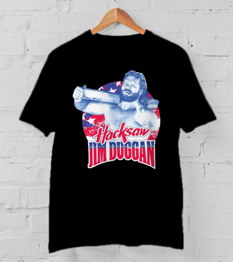 Hacksaw Jim Duggan American Flag Stars And Stripes T-Shirt