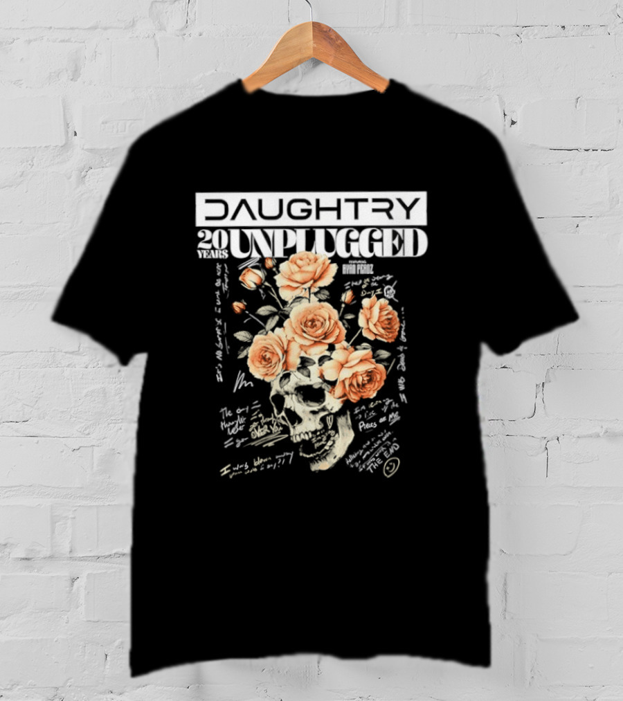 Daughtry 20 Unplugged Tour Roses 2026 T-Shirt