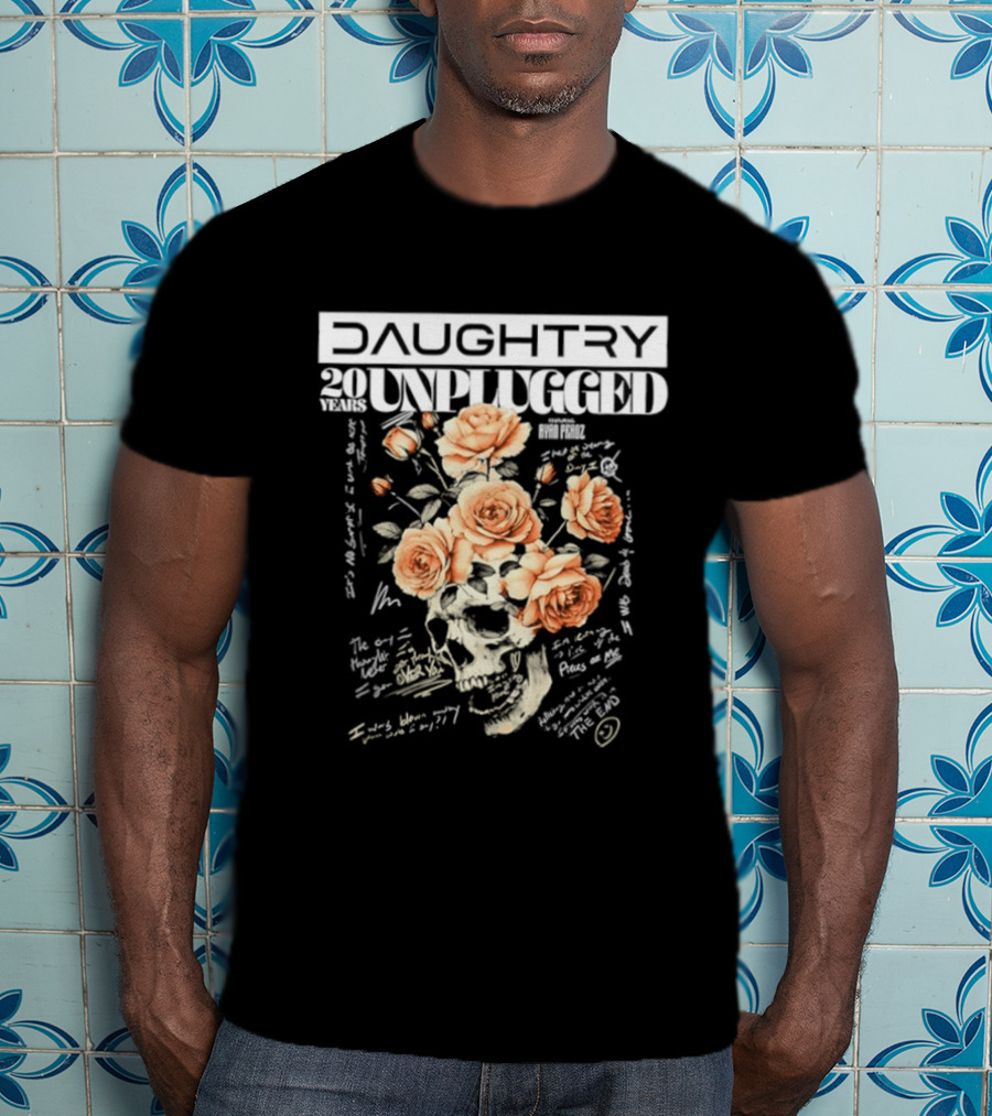 Daughtry 20 Unplugged Tour Roses 2026 T-Shirt