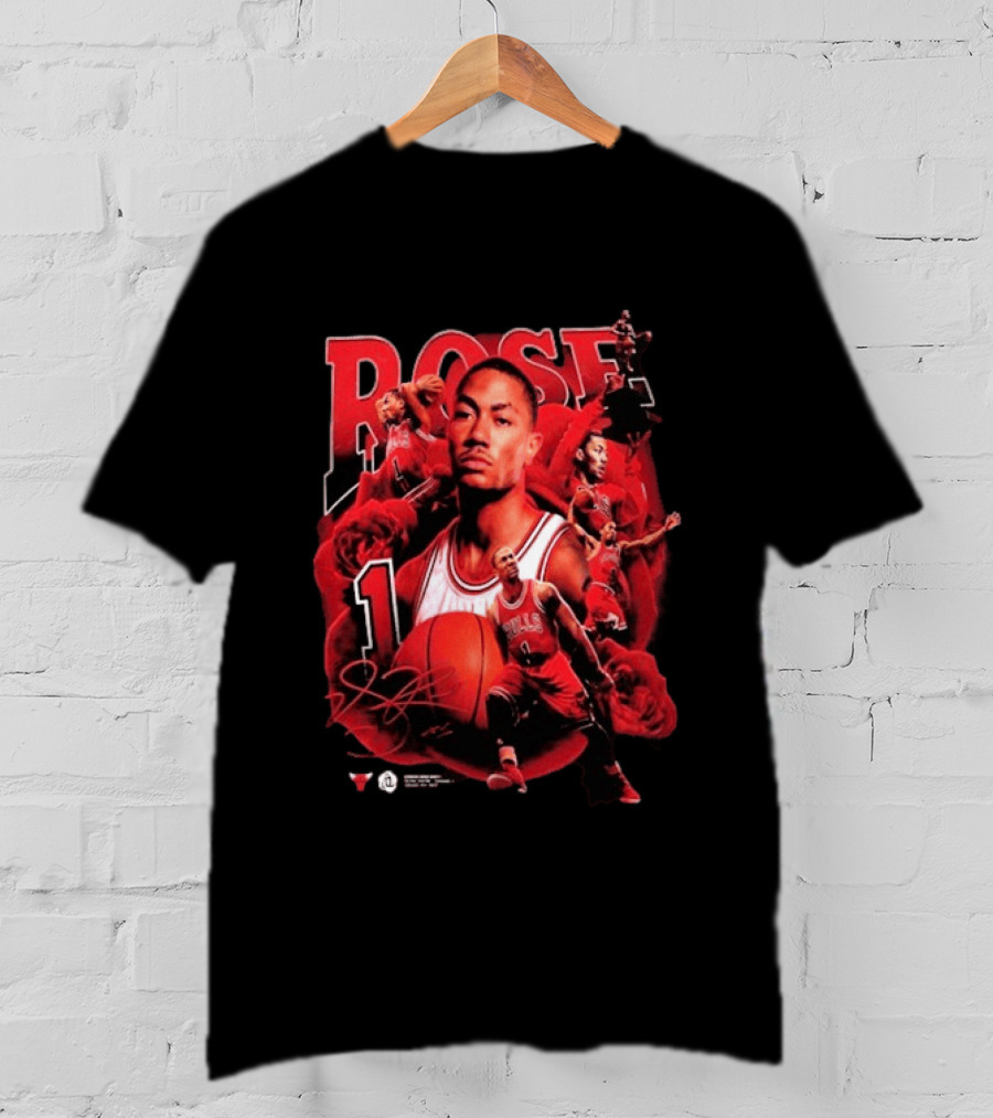 Derrick Rose Chicago Bulls Basketball Legend 1 T-Shirt