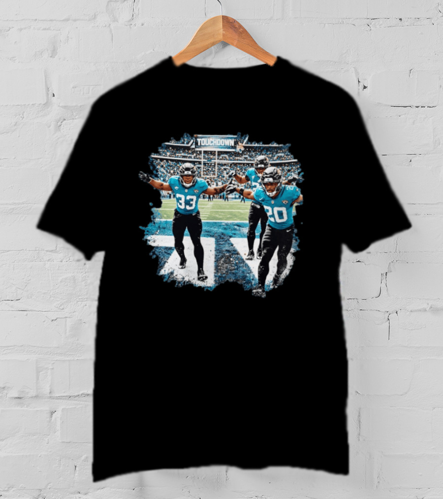 Jacksonville Jaguars Touchdown Celebration NFL Team Players 33 And 20 T-Shirt