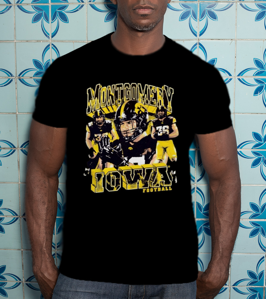 Montgomery Iowa Hawkeyes Football No 36 T-Shirt