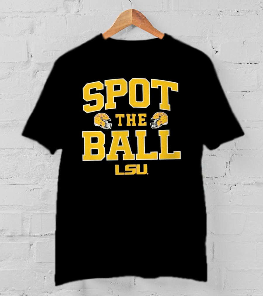 LSU Tigers Spot The Ball Football Helmets T-Shirt