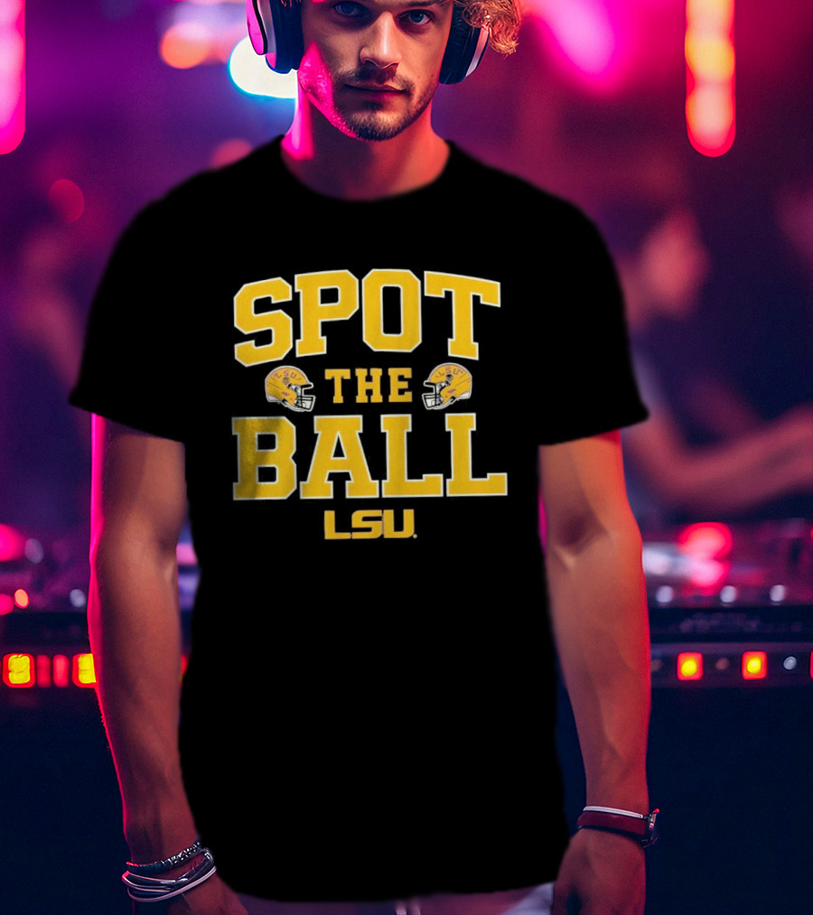 LSU Tigers Spot The Ball Football Helmets T-Shirt