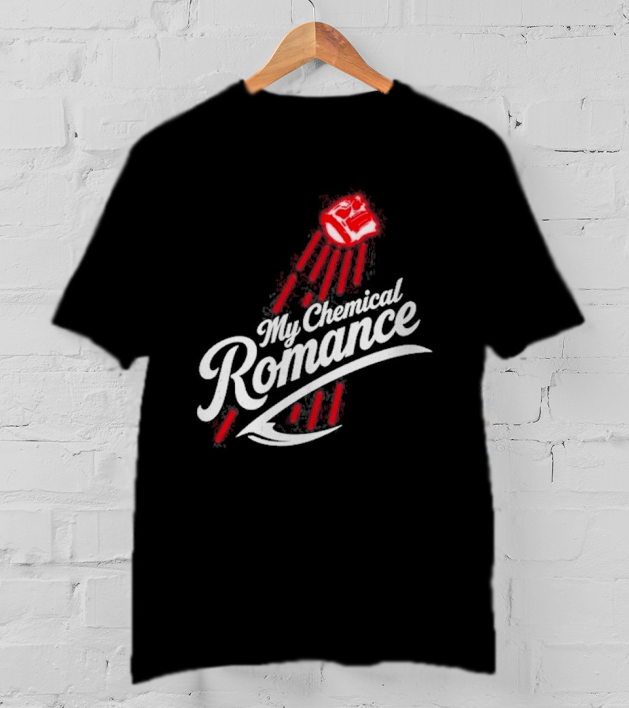 My Chemical Romance 10 23 2026 Los Angeles CA Swoosh Logo Style Red And White T-Shirt